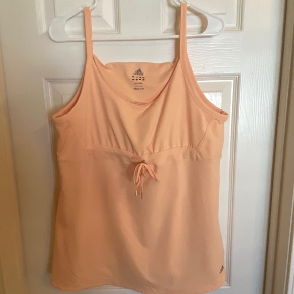 Adidas ClimaLite Gym / Athleasure Top Sleeveless Built-in Braw, NWOT Size L - Picture 1 of 11